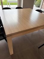 Massief eiken eettafel, Huis en Inrichting, Ophalen, Zo goed als nieuw