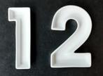 Witte schaaltjes "1" en "2", Ophalen of Verzenden
