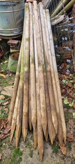 24 ronde tuinpalen grenen geïmpregneerd 200cm met punt, Tuin en Terras, Ophalen, Gebruikt, 180 tot 250 cm, Palen