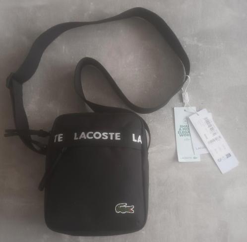 Nieuwe gemengde zwarte tas van Lacoste., Handtassen en Accessoires, Tassen | Schoudertassen, Nieuw, Overige merken, Zwart, Ophalen of Verzenden