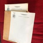 Blok oud briefpapier Teddy Aalst, Comme neuf, Enlèvement ou Envoi