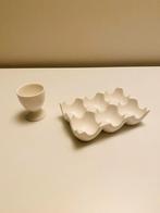 Eierdopje en eierschaal Porselein Dille en Kamille NIEUW, Enlèvement, Comme neuf