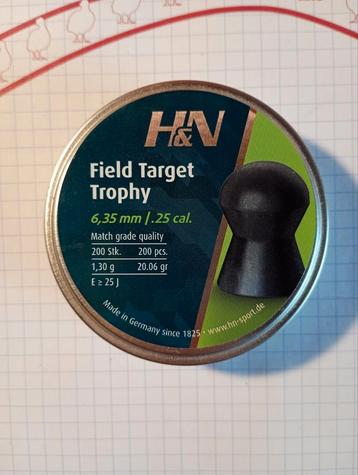 H&N 6.35 Field Target Trophy pellets 185 st beschikbaar voor biedingen