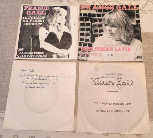 France Gall - 4 singles, Cd's en Dvd's, Vinyl Singles, Gebruikt, Single, Overige genres, 7 inch, Ophalen of Verzenden