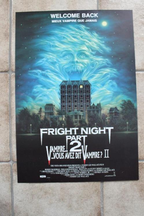 filmaffiche Fright Night 2 1988 filmposter, Collections, Posters & Affiches, Comme neuf, Cinéma et TV, A1 jusqu'à A3, Rectangulaire vertical