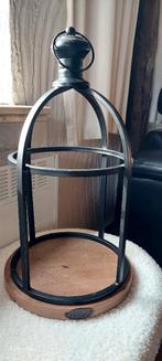 Lantaarn bruin zwart hout, Ophalen