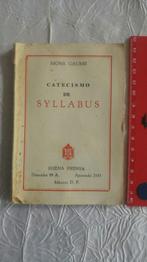 Mons Gaume Catecismo de Syllabus Mexico 1944 espagnol, Utilisé, Enlèvement ou Envoi