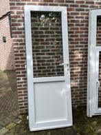 Deur PVC 205 x 75 cm, Doe-het-zelf en Bouw, Minder dan 80 cm, Gebruikt, Glas, Buitendeur