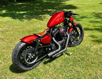 Harley Iron Bobber 883xl 2013 1200km Candy Orange, Régulateur de vitesse, 2 cylindres, Particulier, 883 cm³