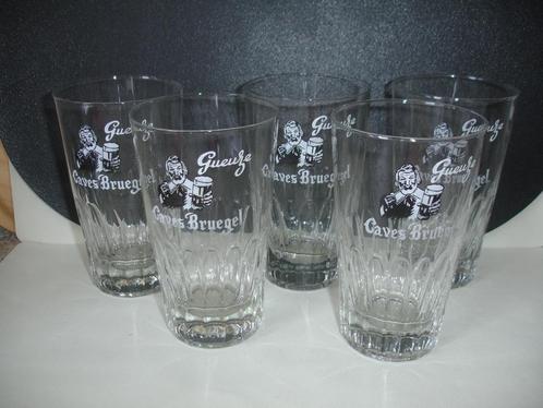 Bierglas Gueuze Caves Bruegel, Verzamelen, Biermerken, Zo goed als nieuw, Glas of Glazen, Overige merken, Ophalen of Verzenden