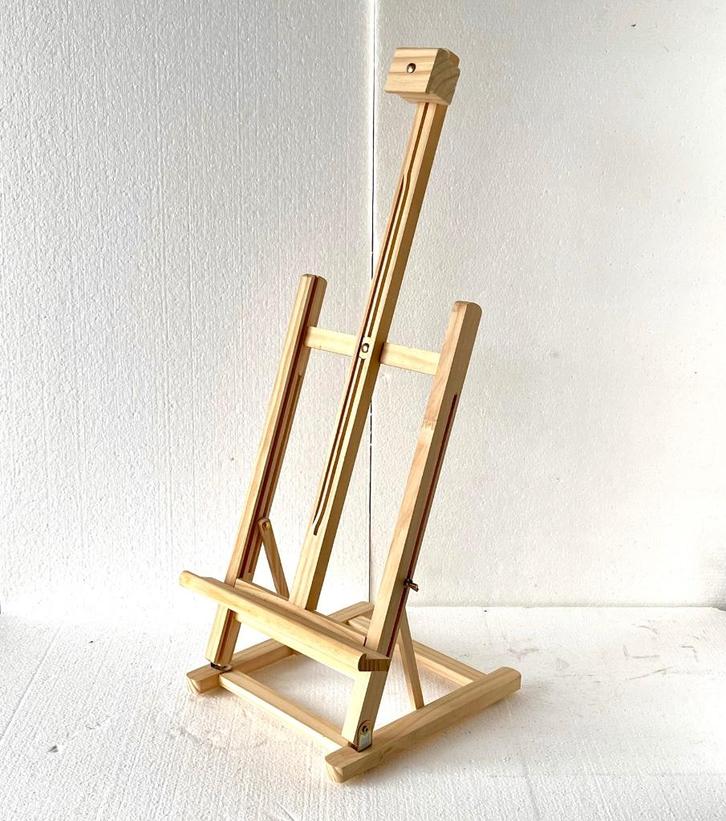 Houten tafelezel 56 cm - Nieuwstaat, Hobby en Vrije tijd, Schilderen, Nieuw, Ezel, Ophalen of Verzenden