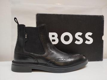 Hugo Boss enkellaarzen 'Calev', Leder. maat: 42 (US9) beschikbaar voor biedingen