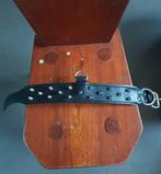 Halsband leer met spikes. Nieuwstaat. Gratis verzending., Dieren en Toebehoren, Ophalen of Verzenden, Zo goed als nieuw, Hondenriem