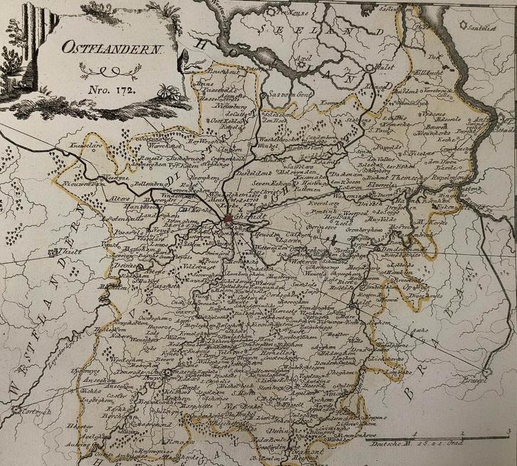 Flandre orientale n 172 - von Reilly, Antiquités & Art, Art | Eaux-fortes & Gravures, Enlèvement ou Envoi