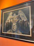 Werk Jef Van Tuerenhout + boek, Antiek en Kunst, Ophalen