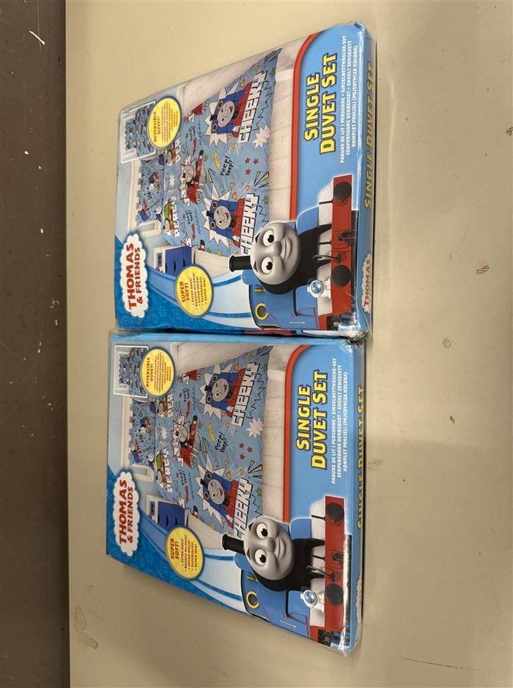 thomas de trein - Eenpersoons dekbed omkeerbaar - twee stuks, Maison & Meubles, Chambre à coucher | Linge de lit, Neuf, Une personne