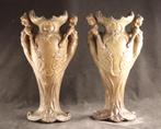 Paar sierlijke antieke Art Nouveau vazen, Ophalen of Verzenden