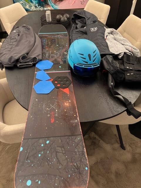 Snowboard-helm-jassen-bril -, Sport en Fitness, Snowboarden, Gebruikt, Ophalen