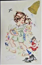 POSTKAARTEN- FANTASIE- KINDEREN, Enlèvement ou Envoi, 1940 à 1960, Affranchie, Enfants