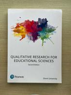 Qualitative Research for Educational Sciences, Boeken, Studieboeken en Cursussen, Ophalen of Verzenden, Nieuw, Hoger Onderwijs
