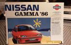Nissan gamma 86 folderkrant, Boeken, Auto's | Folders en Tijdschriften, Ophalen of Verzenden, Zo goed als nieuw, Nissan