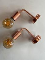 Wandlampen rosé goud inclusief lamp ledlamp, Ophalen of Verzenden, Zo goed als nieuw