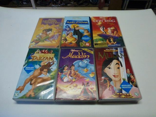 VHS VIDEO CASSETTEN VOOR KINDEREN, Cd's en Dvd's, VHS | Kinderen en Jeugd, Gebruikt, Tekenfilms en Animatie, Alle leeftijden, Ophalen of Verzenden
