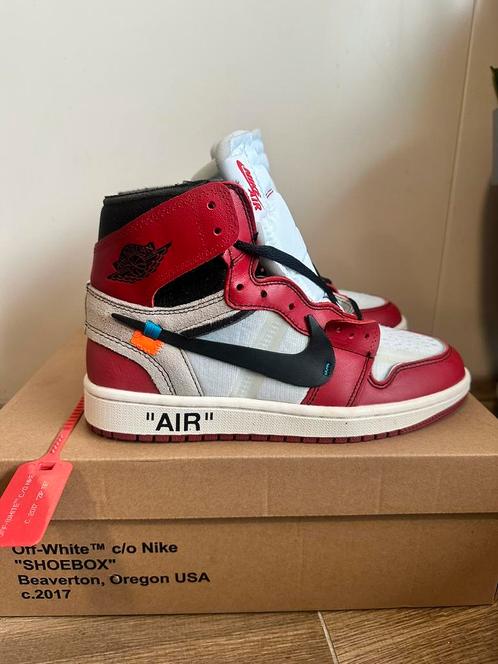 Nike jordan 1 chicago off white 40,5, Kleding | Heren, Schoenen, Nieuw, Sneakers, Ophalen of Verzenden