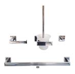 UITVERKOOP! Handdoekrek + Toiletrolhouder, Chroom, Koplar, Ophalen of Verzenden, Nieuw