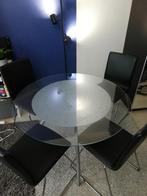 Table ronde plateau en verre 103cm de diamètre, Maison & Meubles, Tables | Tables à manger, Enlèvement, Utilisé