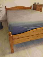 Lit 2 personnes en pin massif, Ophalen, 140 cm, 200 cm, Hout