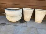 4 st gebruikte bloempotten / schalen, Ophalen, Gebruikt