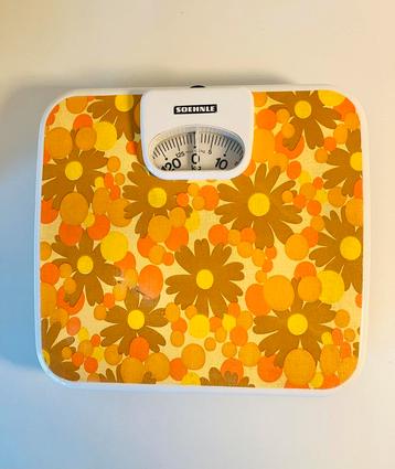 FUNKY VINTAGE 70’s FLOWER WEEGSCHAAL (Zie Beschrijving) beschikbaar voor biedingen