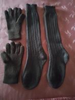 DIKKE GROENE KNIEKOUSEN 42/44 EN HANDSCHOENEN ONE SIZE, Ophalen of Verzenden, Nieuw, Maat 42/44 (L), Handschoenen