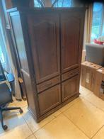 Midden hoge kast in eik, Ophalen of Verzenden, Zo goed als nieuw