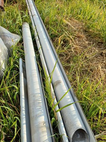8 meter goot G60, 3 meter buis dia 50mm , tal van extra's  beschikbaar voor biedingen