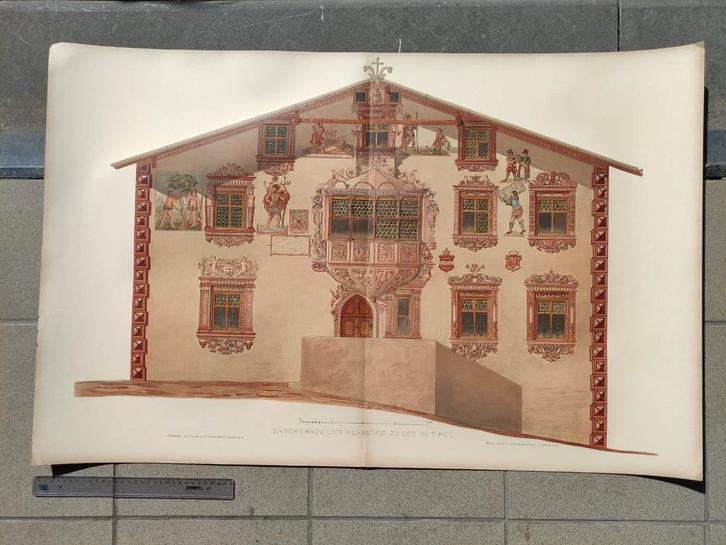 1900 - REUZE CHROMOLITHO, Antiek en Kunst, Kunst | Litho's en Zeefdrukken, Ophalen of Verzenden