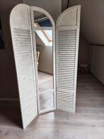 Paravent/kamerscherm met spiegel -landelijk - perfecte staat, Huis en Inrichting, Ophalen, Zo goed als nieuw