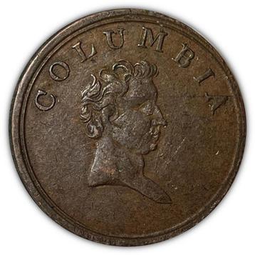 CANADA  BRITISH COLUMBIA FARTHING TOKEN 1820-1830 