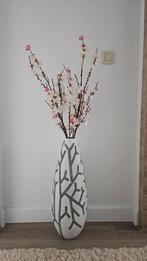 Decoration pot / vase, Ophalen, Gebruikt, 50 tot 75 cm, Wit