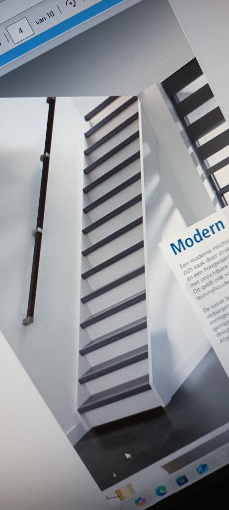 TRAPLEUNING MODERN, Doe-het-zelf en Bouw, Ladders en Trappen, Nieuw, Ophalen