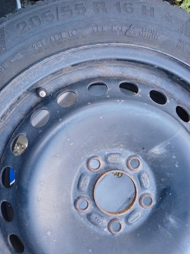 Continental winterbanden met velgen, Auto-onderdelen, Banden en Velgen, Banden en Velgen, Winterbanden, 16 inch, 205 mm, Personenwagen