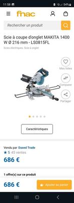 Makita scie à coupe d onglet, Comme neuf