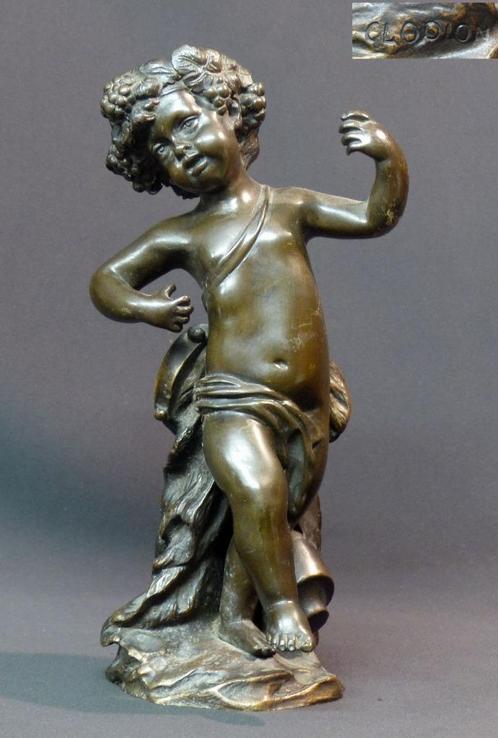 18èm rare statuette sculpture bronze CLODION  Bacchus 26c3kg, Antiek en Kunst, Antiek | Brons en Koper, Brons, Verzenden