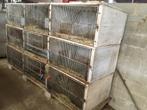 9 cages lapins en béton