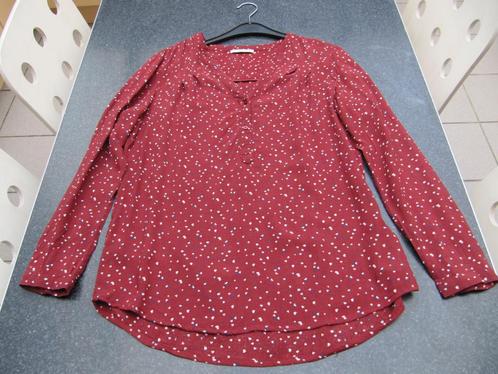 hemd, blouse EDC roodbruin, lange mouw, medium, los model, Kleding | Dames, Blouses en Tunieken, Gedragen, Maat 38/40 (M), Ophalen of Verzenden