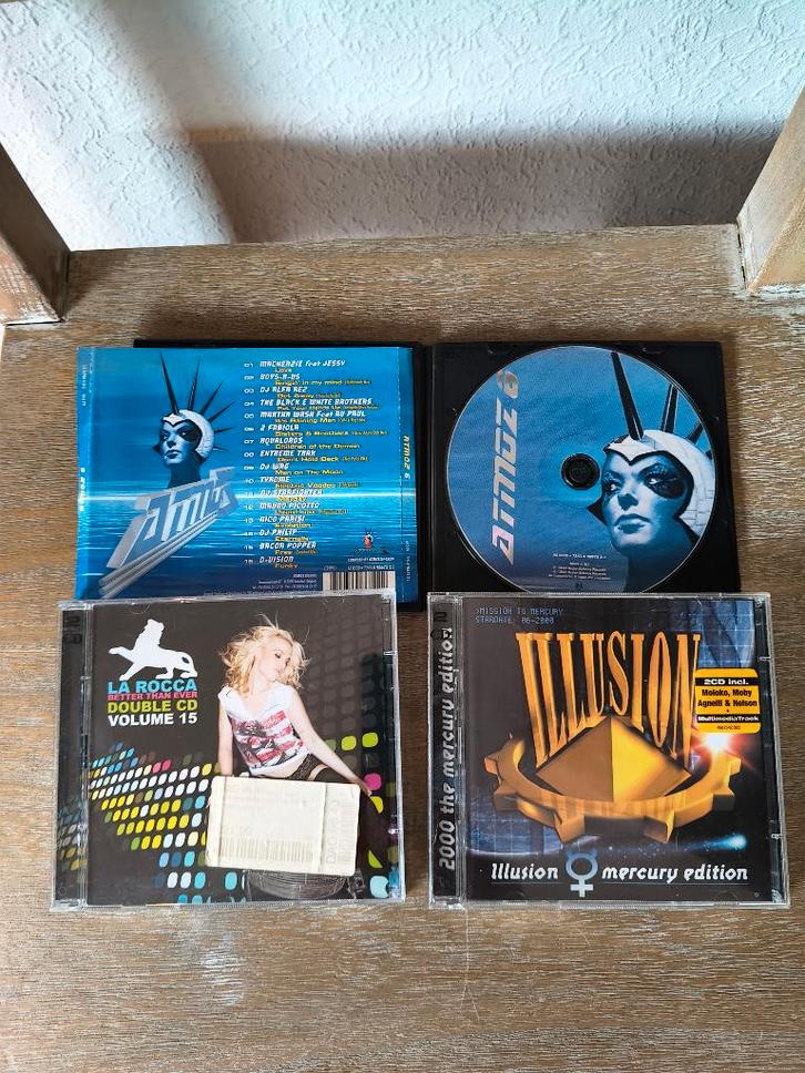 3 Trance cd´s La Rocca volume 15 Illusion 2000 Atmoz 6, Cd's en Dvd's, Cd's | Dance en House, Gebruikt, Techno of Trance, Ophalen of Verzenden