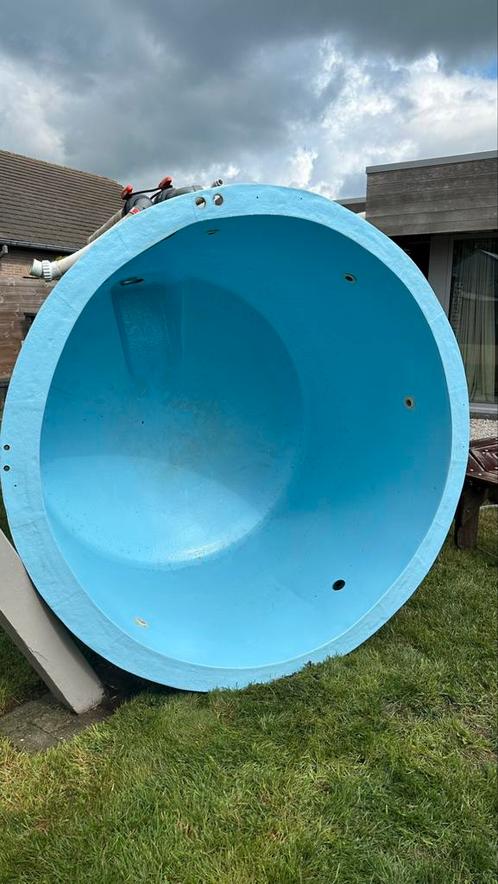 Hottub ZELFBOUW project 170 diameter 130 diep, Tuin en Terras, Bubbelbaden en Hottubs, Zo goed als nieuw, Vast, Pomp, Inbouw, Ophalen