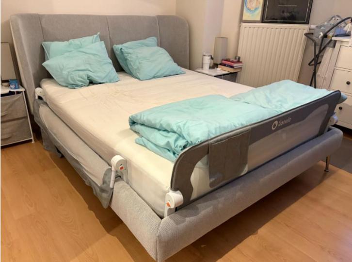 bedrail baby x2, Kinderen en Baby's, Kinderkamer | Bedden, Gebruikt, 140 tot 160 cm, Minder dan 70 cm, Ophalen