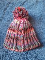 Warme winter muts meisje met pompon, Gebruikt, Meisje, Ophalen of Verzenden, 122 t/m 128